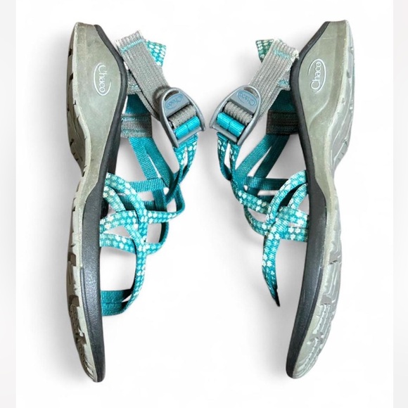 Chaco Blue and Gray Sport Sandals - Picture 4 of 6